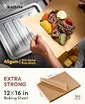 Katbite 300 Sheets 12x16 in Parchment Paper Unbleached, Heavy Duty Baking Paper Non-Stick, Extra Strong Parchment Sheets for Air Fryer, Grilling, Steaming Cooking Bread Cake and Wrapping Foods