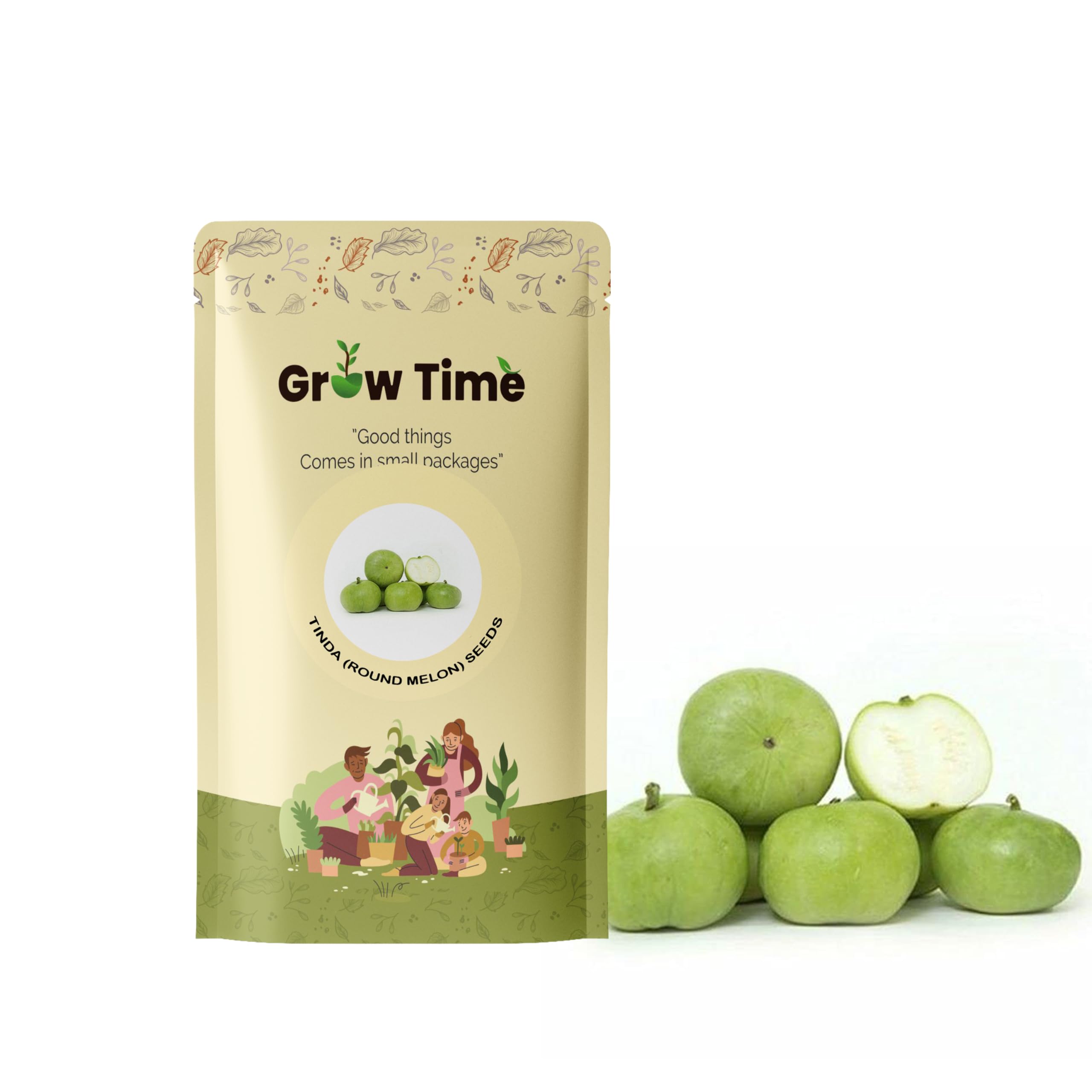 Growtime Tinda (Round Melon) Vegetable Seeds, Vegetable Seeds for Home Gardening, Vegetable Planting Seeds for Kitchen, Tinda (Round Melon) Seeds (Green, Pack of 4g) (B0CSXHKWJ5) Amazon Price History, Amazon Price Tracker