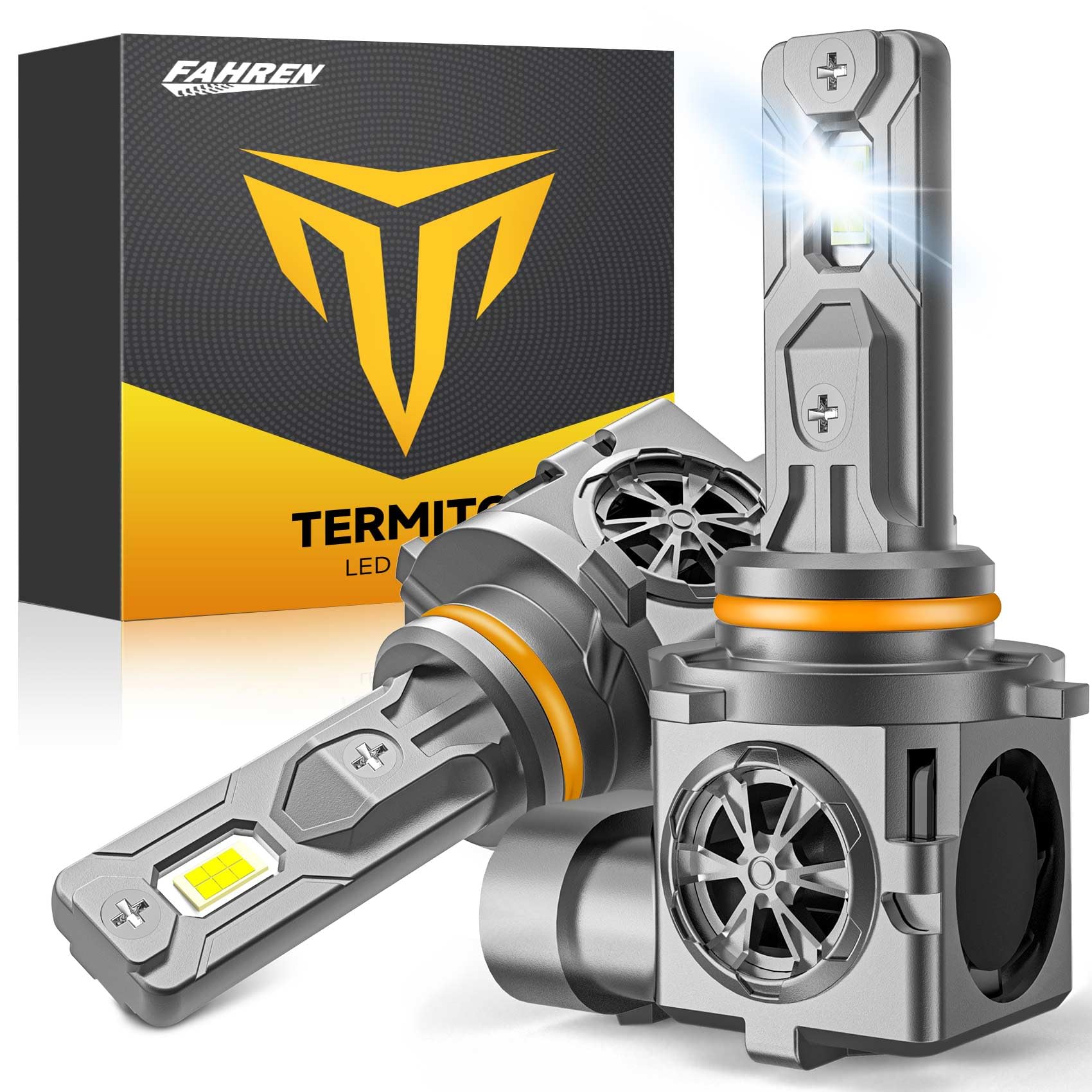 9006/HB4 Light Bulbs, 80,000LM 12X Super Brighter, 1:1 Halogen Size, 70,000Hrs Lifespan, 6500K White, Plug and Play Fog Light Bulbs, Canbus Ready, Pack of 2