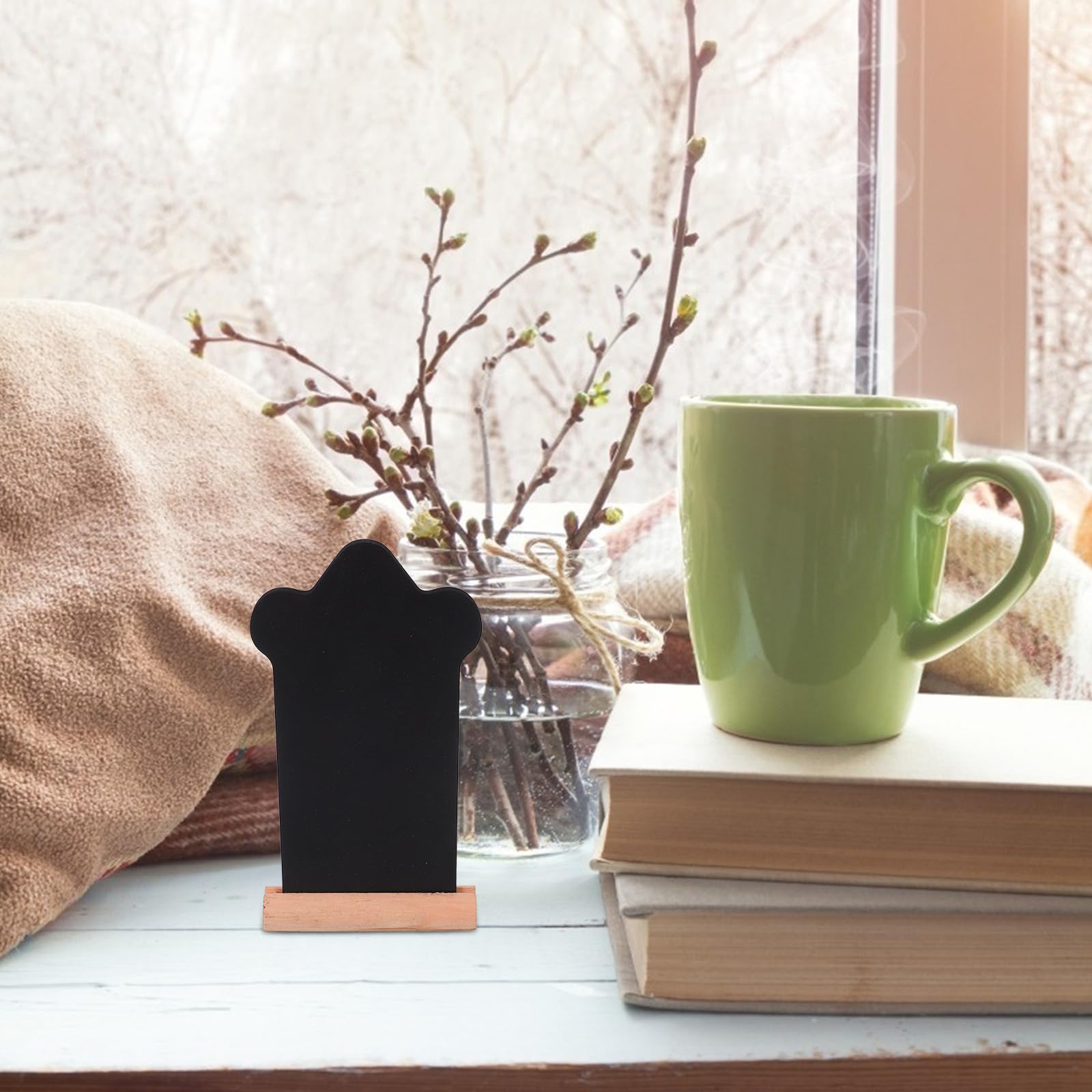 INOOMP Mini lavagna da 16 pezzi: piccole lavagne con base - Mini lavagne per appunti da tavolo, espositori per matrimoni, etichette da cucina e decorazioni per la casa