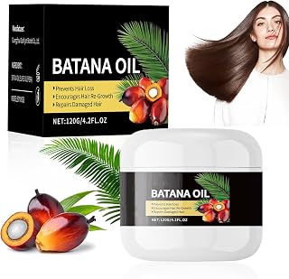 Batana Hair Oil Prevents Hair Loss, Cold Pressed Batana Oil Paste, From Honduranian Rainforest 100% Pure, Increases Hair Tightness, Hair Growth And Repair, Men And Women, 100ml