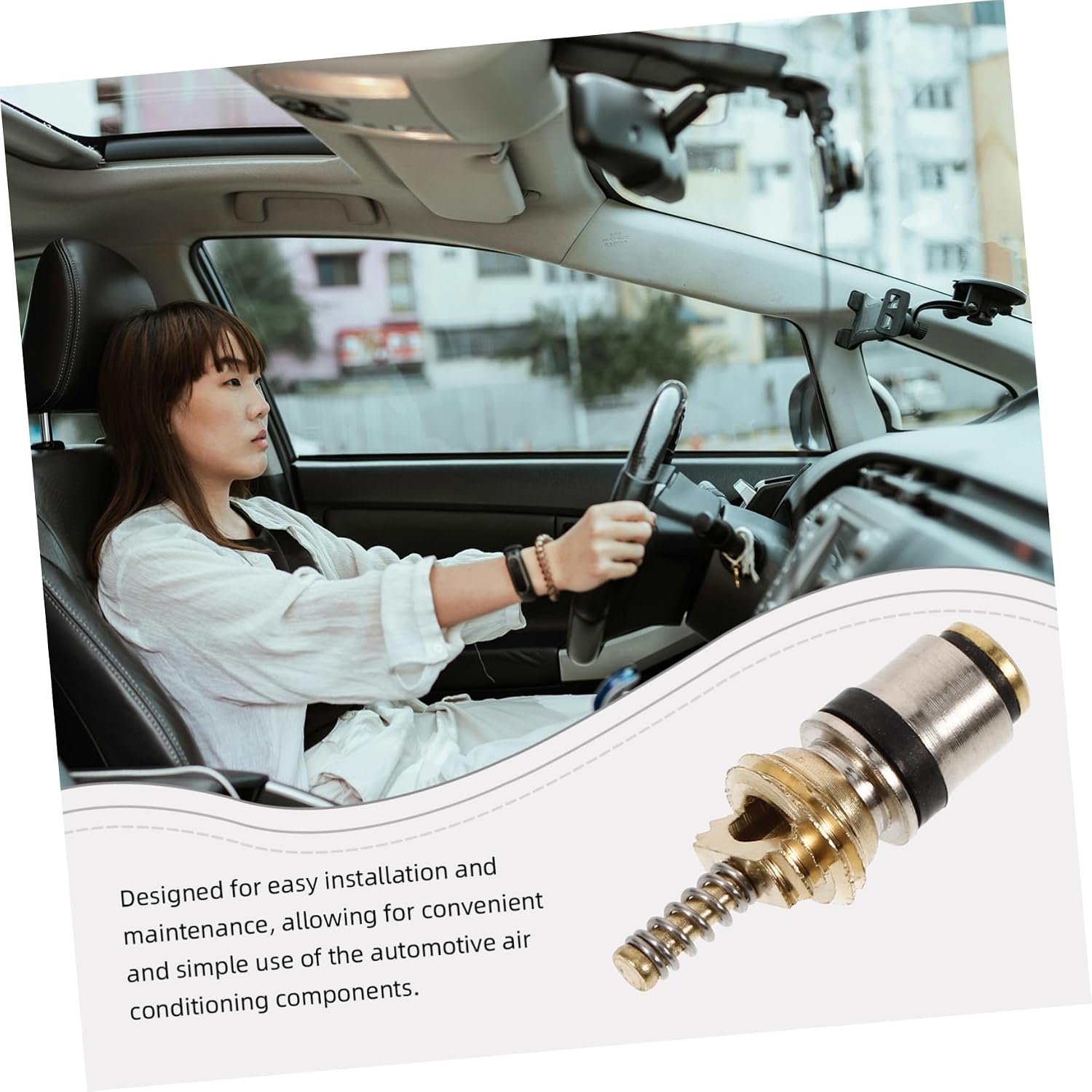MAGICLULU Automotive Valve Core Refrigeration System Valve Core for Easy Installation and Maintenance Pressure Control Compatible with Automotive Air Conditioning Systems