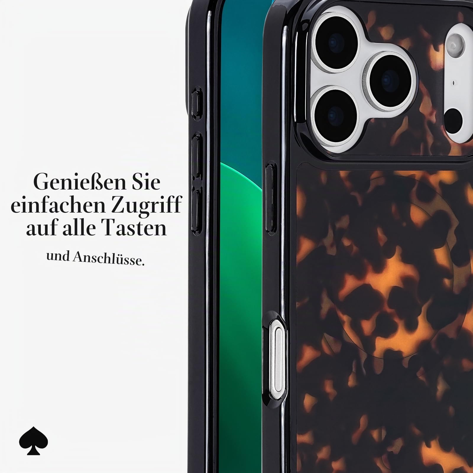 Kate Spade New York iPhone 17 Pro Hülle - Kompatibel mit MagSafe - Designer Handyhülle - Schildkröte