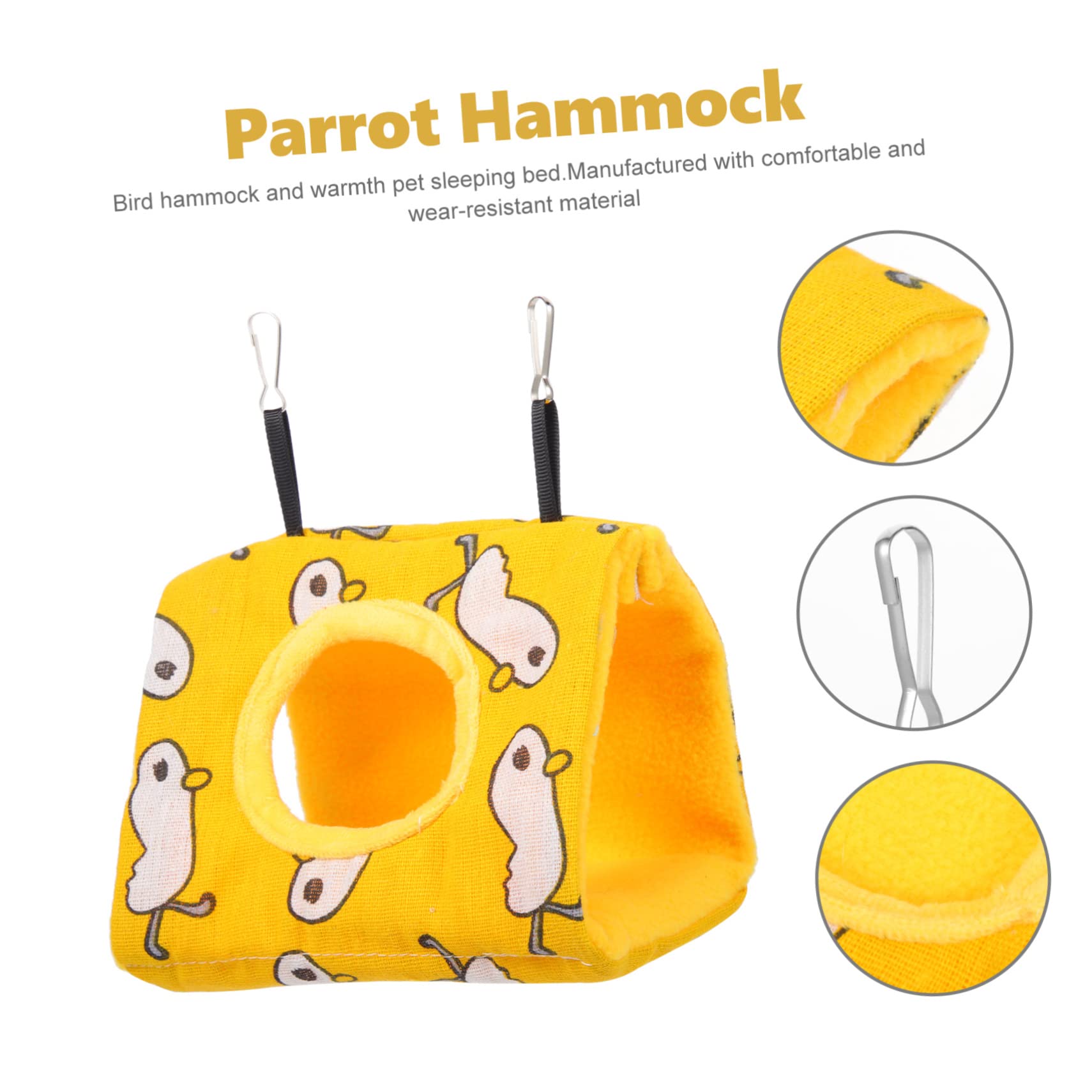 BESPORTBLE 5pezzi Hammock per Uccelli Nido Confortevole per Pappagalli e Piccoli Uccelli Accessorio per Volatili Traspirante e Resistente per Inverno e attività Domestiche