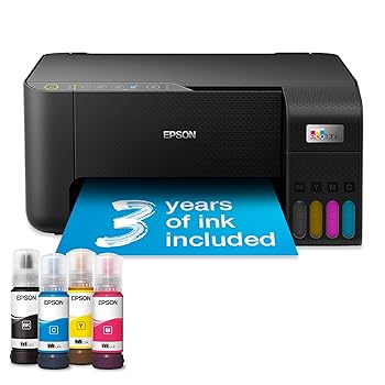 Epson EcoTank ET-2860 A4 Multifunction Wi-Fi Ink Tank Printer, Black