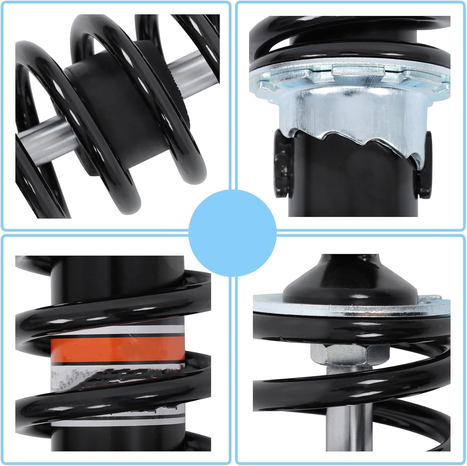 Rear Shocks Replacement for 52400-HN0-670 52400-HN0-671 52400-HN0-A01 Replacement for Honda Foreman 450 TRX450ES TRX450S TRX450FE TRX450FM 1998-2004