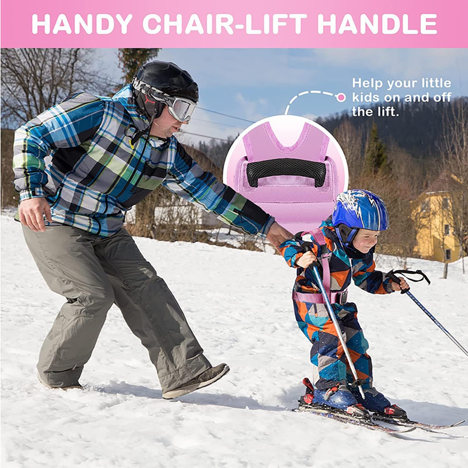 Uprząż Treningowa Do Jazdy Na Nartach I Snowboardzie Dla Dzieci Odpinany Pasek Do Jazdy Na Nartach Regulowana Kamizelka Do Nauki Jazdy Na Nartach Akcesoria Narciarskie