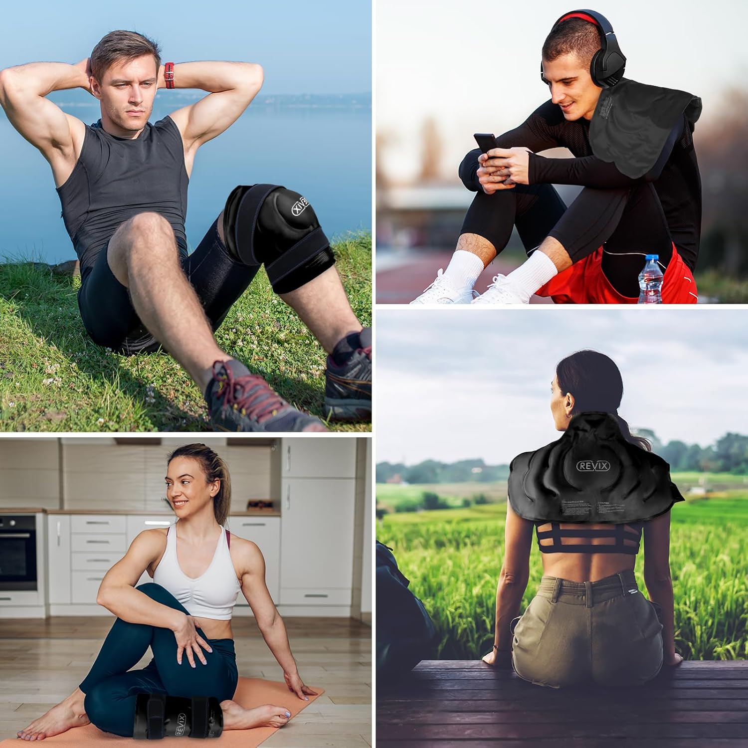 REVIX 20'' XXXL Reusable Ice Knee Wrap for Discomfort Reduction, Extra Large Cold Therapy Gel Pack for Knee, Back, Shoulder Relaxation and Post-Workout Recovery, Soft Plush... 10 REVIX 20'' XXXL Reusable Ice Knee Wrap for Discomfort Reduction, Extra Large Cold Therapy Gel Pack for Knee, Back, Shoulder Relaxation and Post-Workout Recovery, Soft Plush... - Image 8