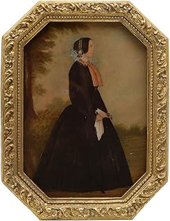 5x7 Vintage Picture Frame, Antique Ornate Gold Octagon Photo Frame, for Tabletop and Wall Display, Decorative Retro Home Decor, Old Fashioned Photo Gallery Art