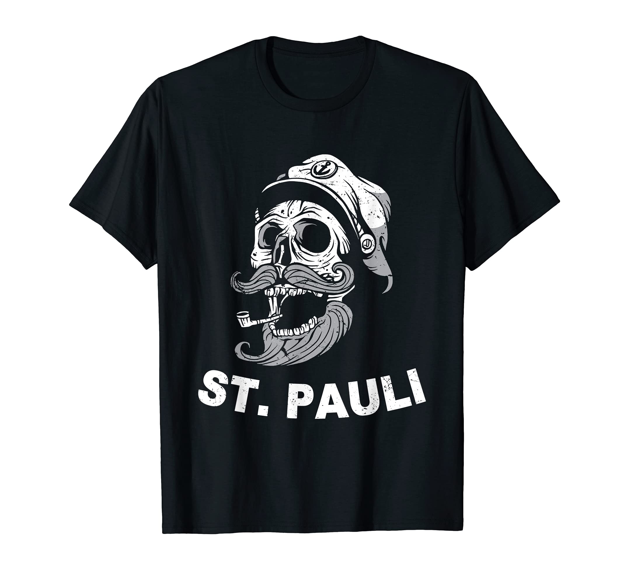 Sankt Pauli Sailor Sailor Skull Hamburg T-ShirtOEKO-TEX STANDARD 100