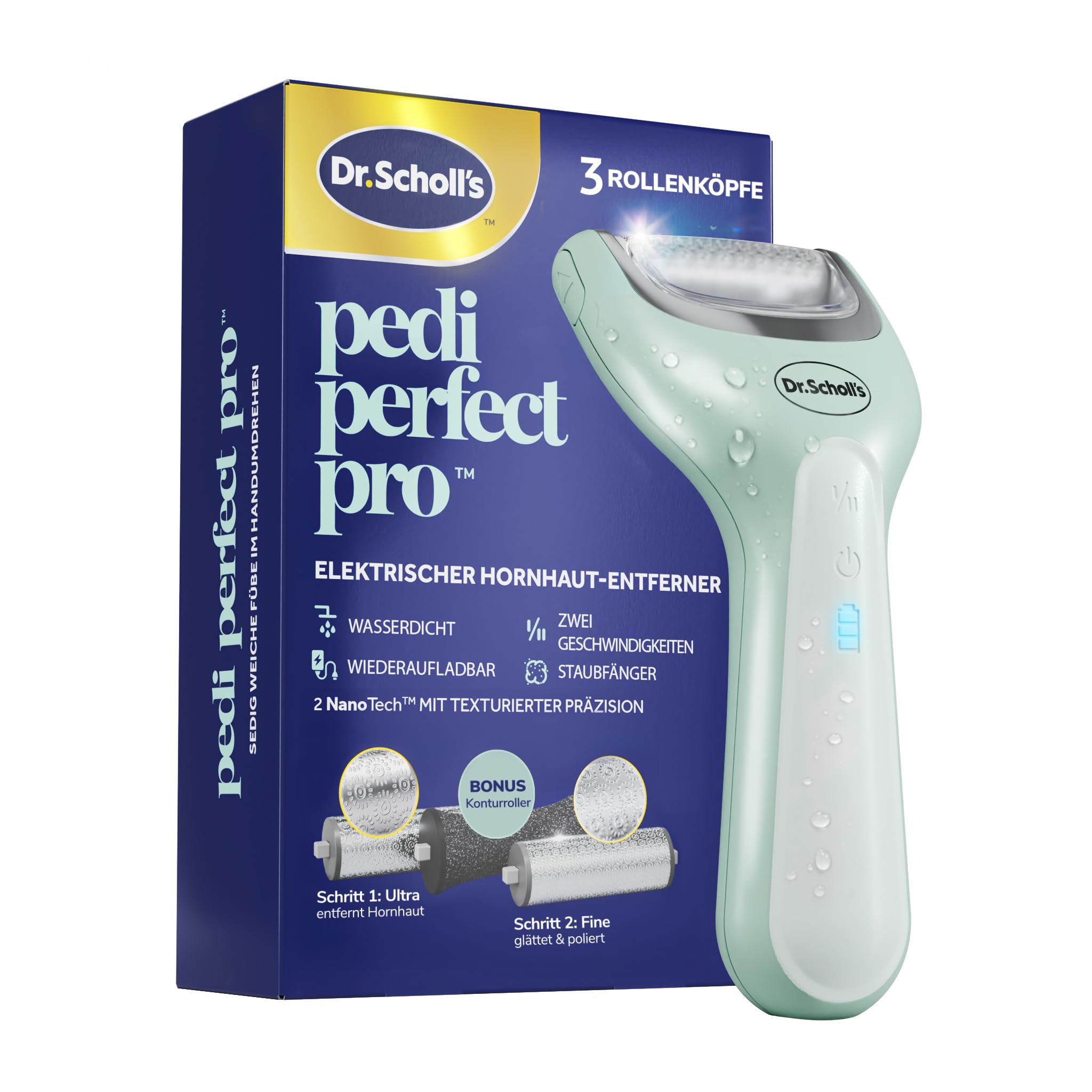 Dr. Scholl’s Pedi Perfect Pro Elektrischer Hornhautentferner