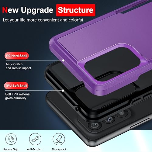 Miniatura 2 de LeYi Funda para Samsung Galaxy A53-5G, Galaxy A53 5G con 2 protectores de pantalla HD, protección de 360, resistente a las caídas, mate,