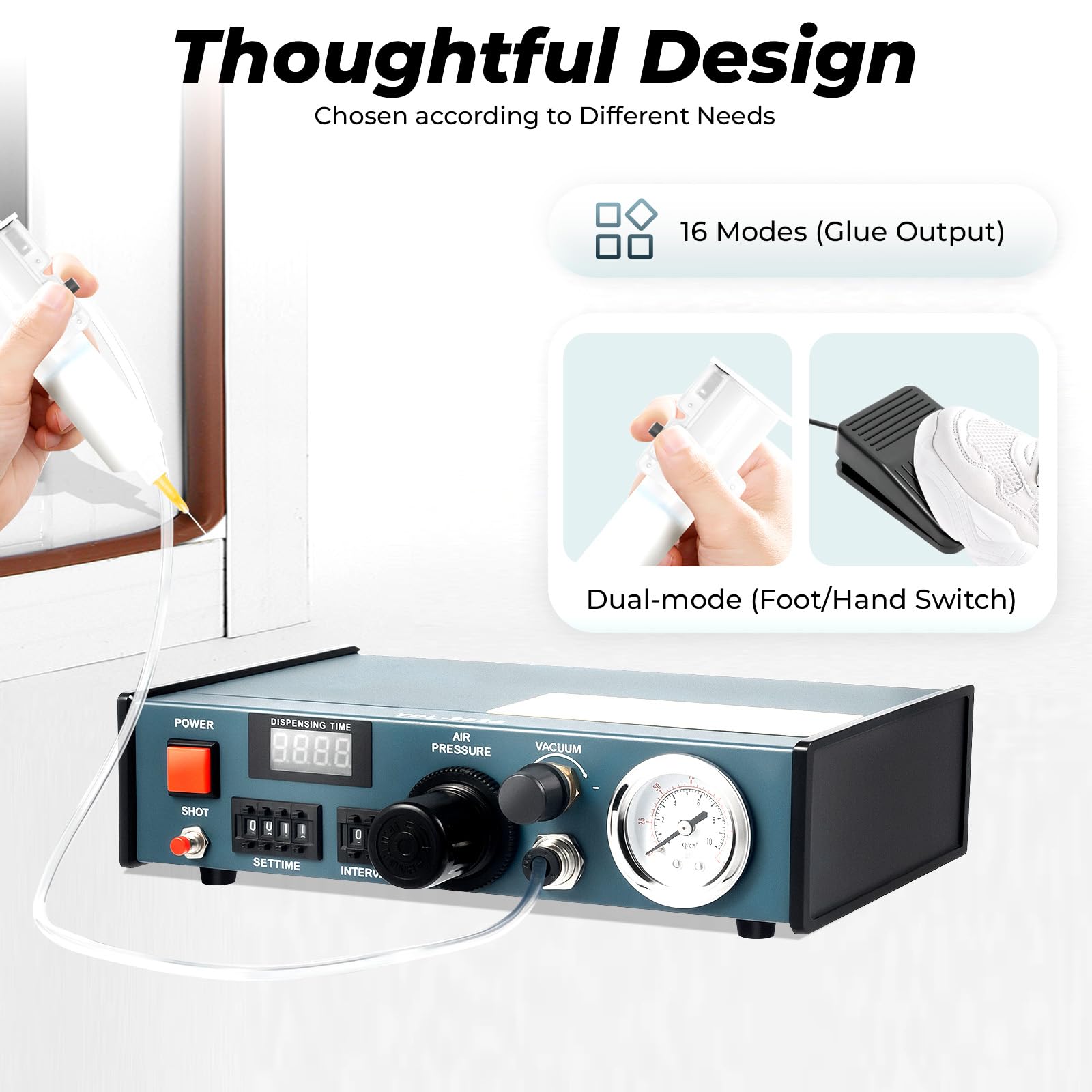 Solder Paste Auto Glue Dispenser Dropper Liquid Dispenser Controller Professional Precise Klestoffspender,Automatic Lotpasten Automatic Zeitfunktion