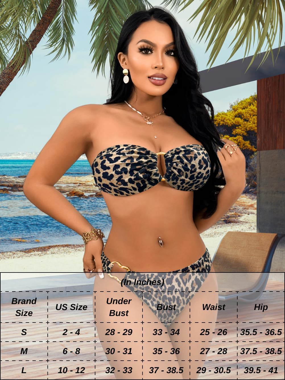 Keyhole Bandeau Bikini,Halter Cheeky Bikinis Sets for Women,Sexy 2 Piece Swimsuits Beach Vacation Tanning