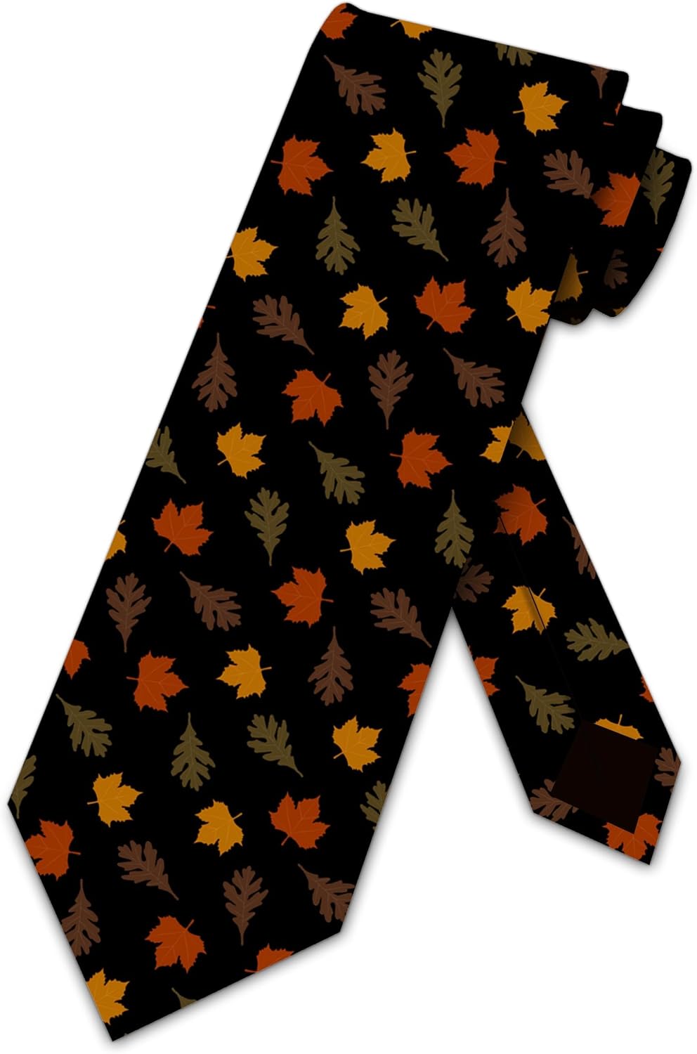 Three Rooker Autumn Leaves Tie Mens Fall Neckties Thanksgiving Ties Holiday Attire