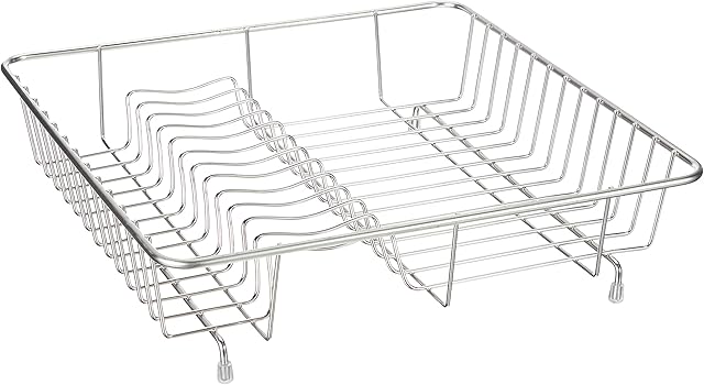 Delfinware Stainless SteelTraditional Standard Drainer, Stainless Steel, Silver