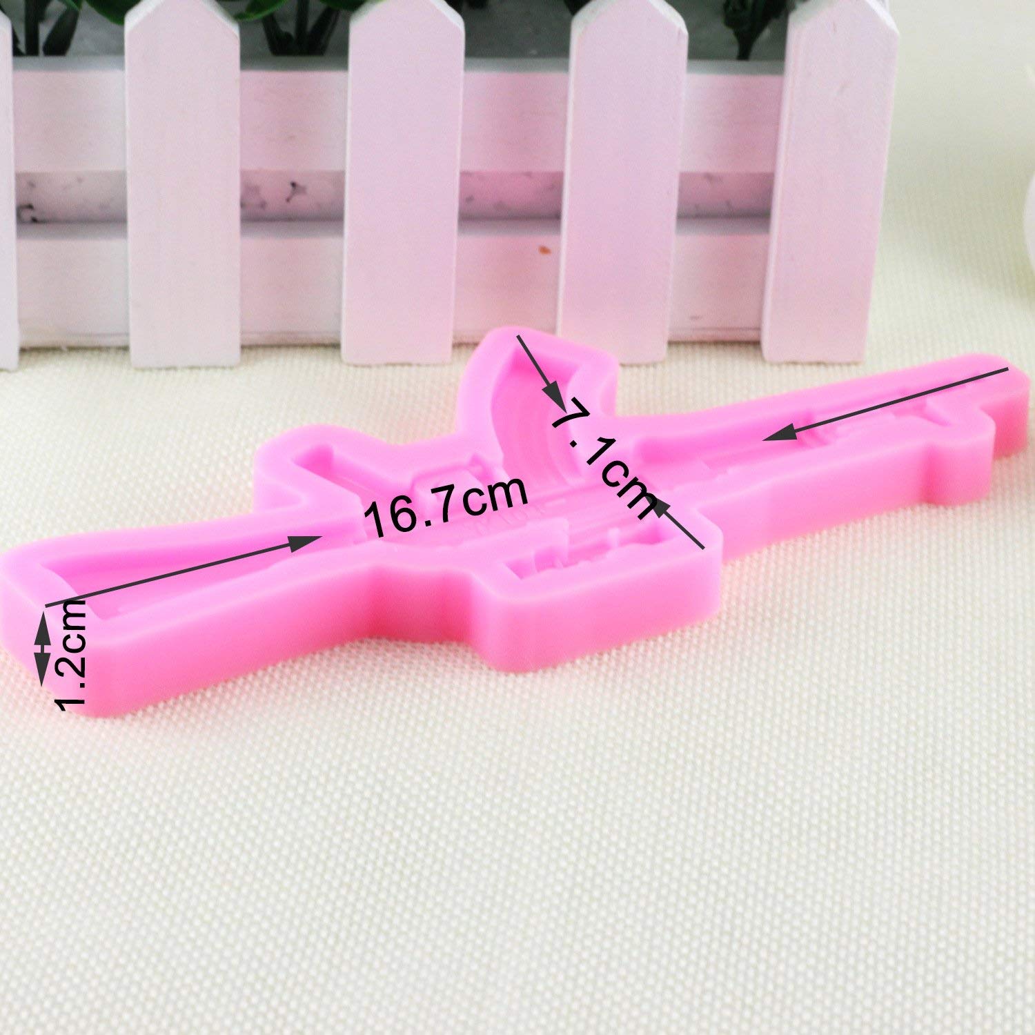 Moule 3D En Silicone Pour Gâteau, Cookie, Chocolat – Forme Pistolet – Résiste -40°C à 230°C