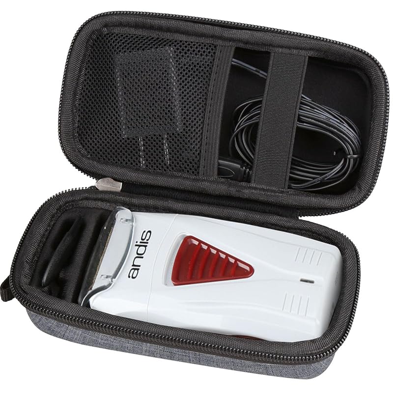 Aproca Estojo para Andis TS-1 17235 Pro 17150 17200 e Wahl Professional 5 Star Series Foil Lithium Titanium Foil Shaver, Cinza, somente estojo