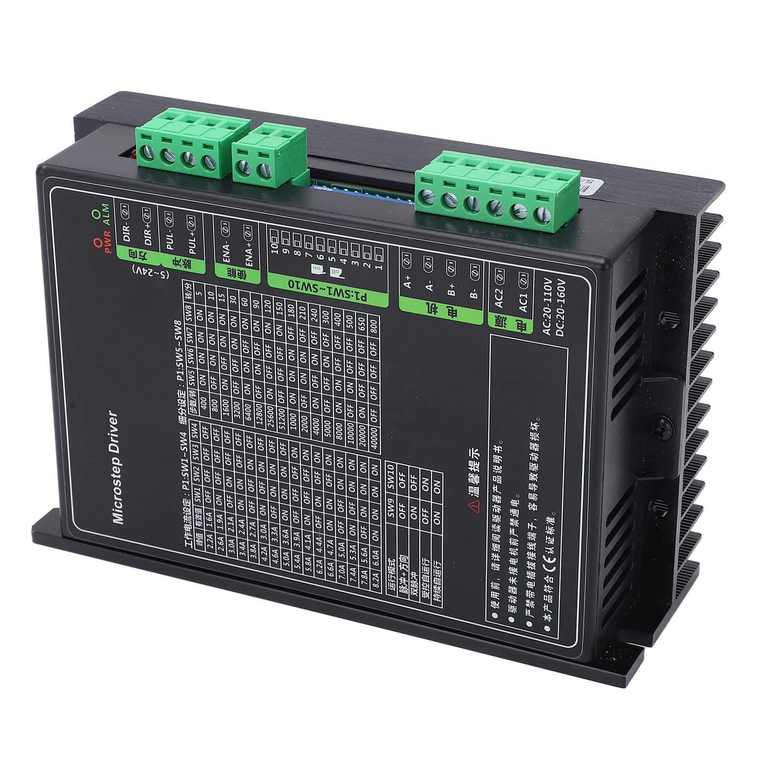 Driver Stepper Driver ad alta efficienza Efficienza Controllo per stampanti 3D Nero