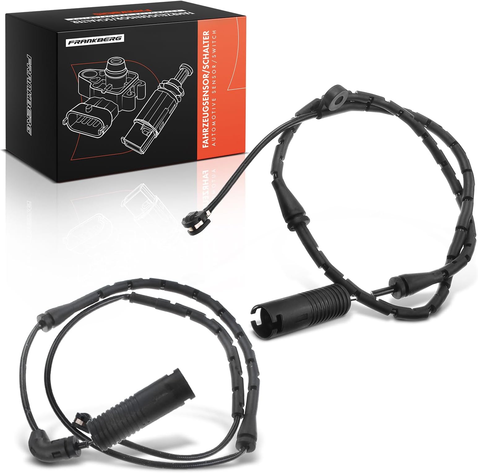 Frankberg 2x Brake Pad Wear Sensor Brake Pad Wear Indicator Front and Rear Axle Compatible with X5 E53 3.0d 3.0i 4.4i 2000-2006 Replace# 34351165580