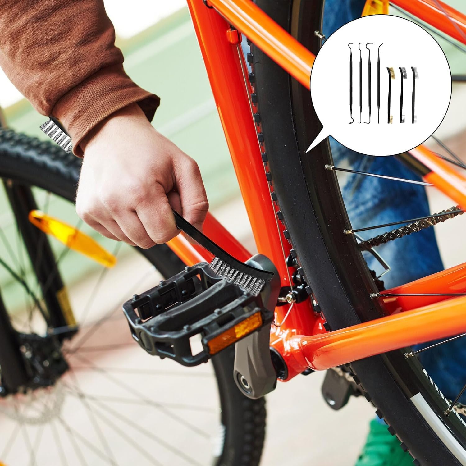 Set 3 Spazzole Metalliche + 4 Mini Spazzole - Per Pulizia Ruggine E Sporco, Ottone E Acciaio - Foto 4