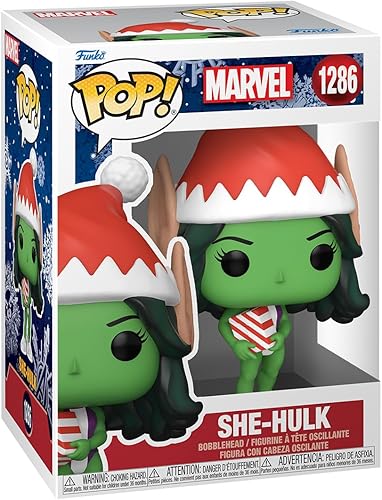 Funko Pop! Marvel Holiday - She-Hulk - Marvel Comics - Figura de vinilo coleccionable - Idea de regalo - Producto oficial - para niños y adultos -