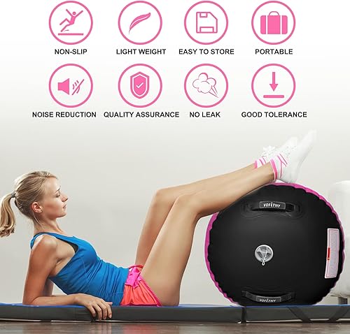 Miniatura 36 de VOFiTNY Gimnasia Equipo de Tumbling Air Barrel Inflable Octágono Vaso Roller Back Bend Trainer Chearleeding Mat Sin Bomba Menta nopump