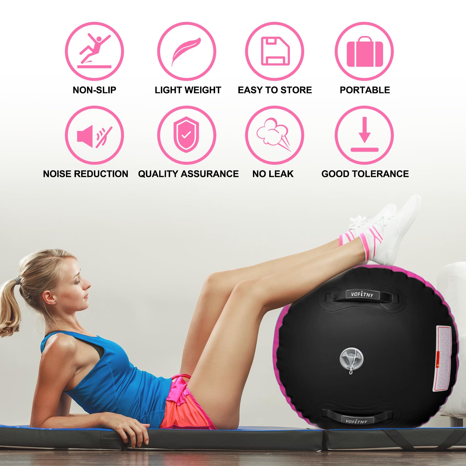 Snapklik.com : Gymnastics Air Barrel Tumbling Backflip Trainer 3.3 L X ...