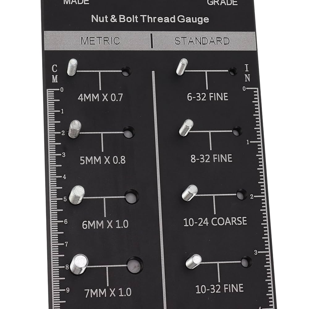 Amazon.co.jp: ねじゲージ ねじ測定ゲージ ボルトナット測定