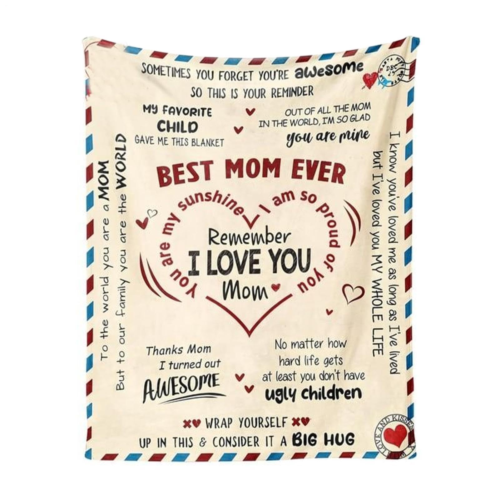 Couverture d'anniversaire pour maman : plaid chaud et doux