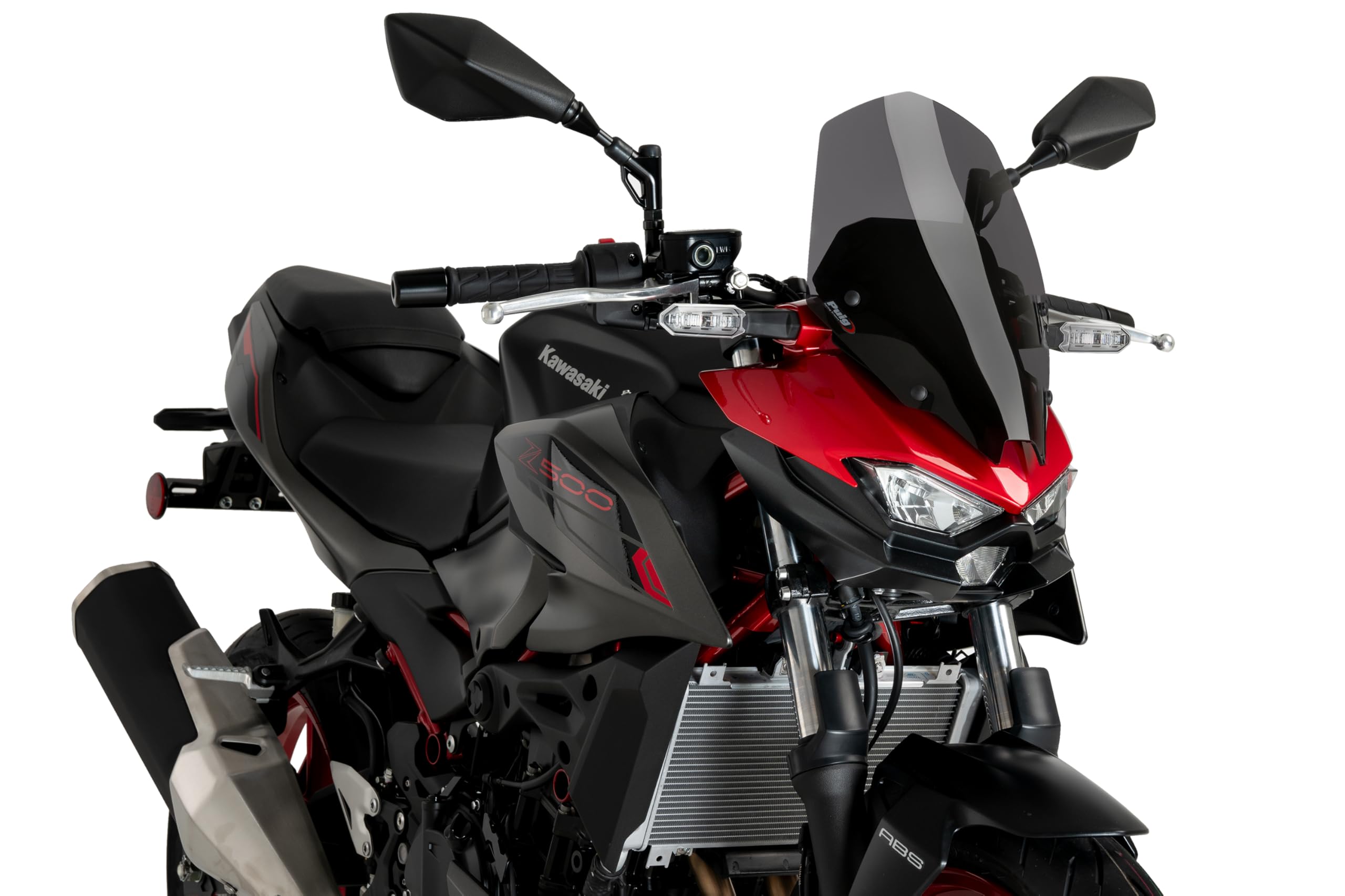 Puig 22009F New Generation Touring touring y aerodinámica en acrílico de 3 mm con toma de aire central que mejora protección y reduce turbulencias, Ahumado Oscuro