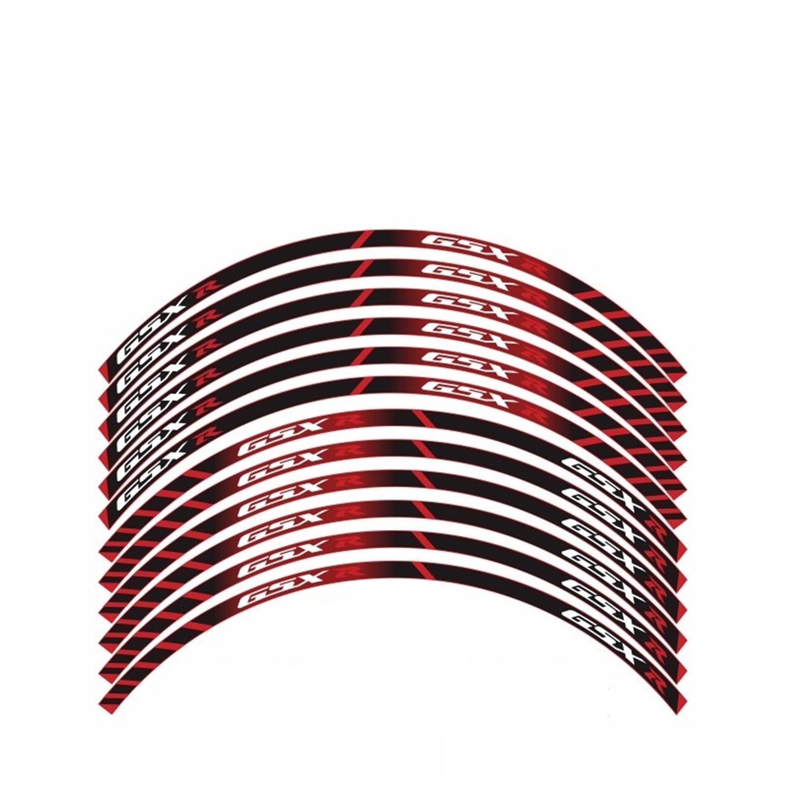 FGLFPXI Thick Edge Outer Rim Reflective Sticker Stripe Wheel Decals for S&uzuki GSXR 250 400 600 1000 750 GSXR1000R GSXR1000 GSXR600
