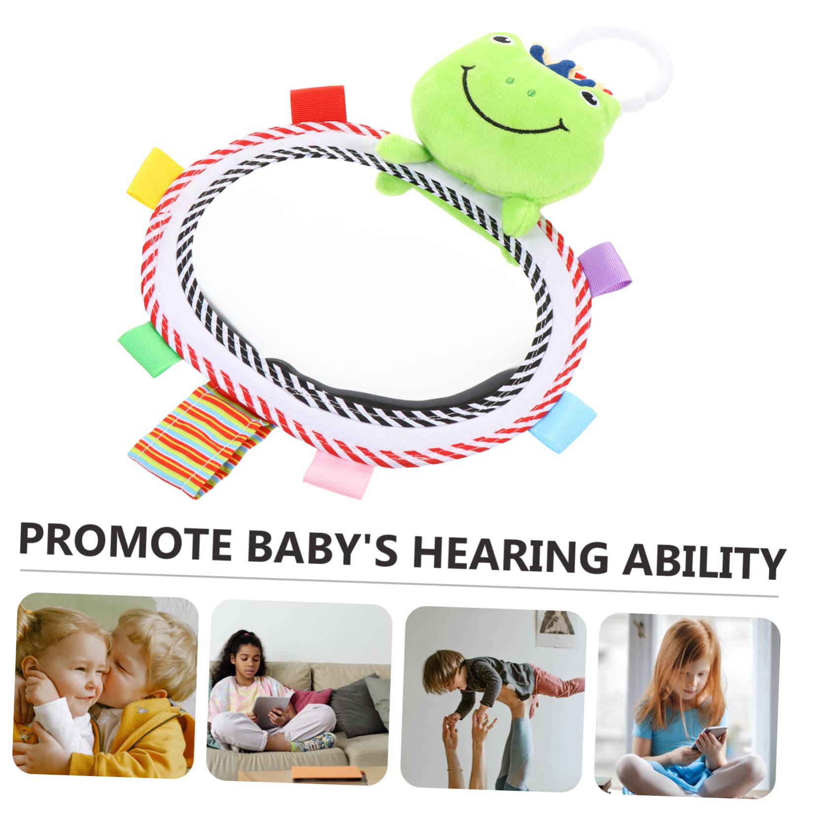 UPKOCH 3pezzi Specchietto Retrovisore per per Posteriore Design Frog Facile Installare Resistente Multi- per Infantile