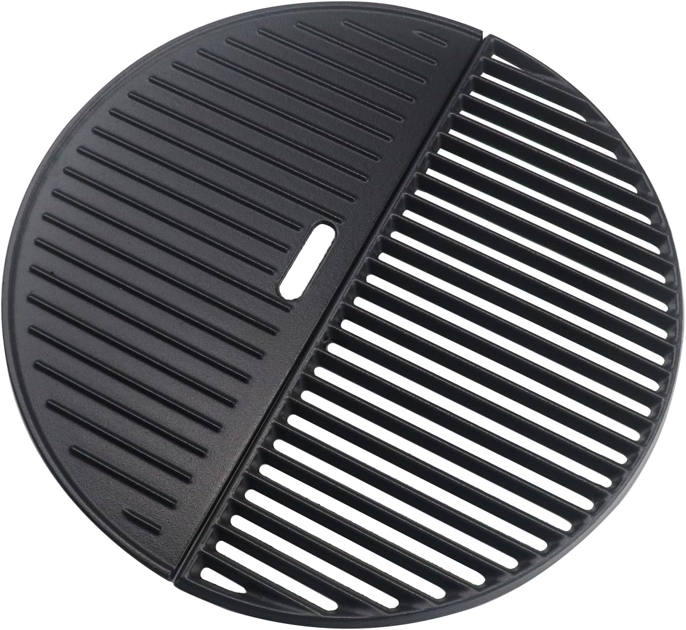 18 3/16" Grill Grates for Large Big Green Egg, Cast Iron Grid Grates Replacement for Kamado Joe KJ23RH Classic I, KJ-23RHC Classic II, KJ23NRHCI Classic III, Vision Grill VGKSS-CC2, B-11N1A1-Y2A
