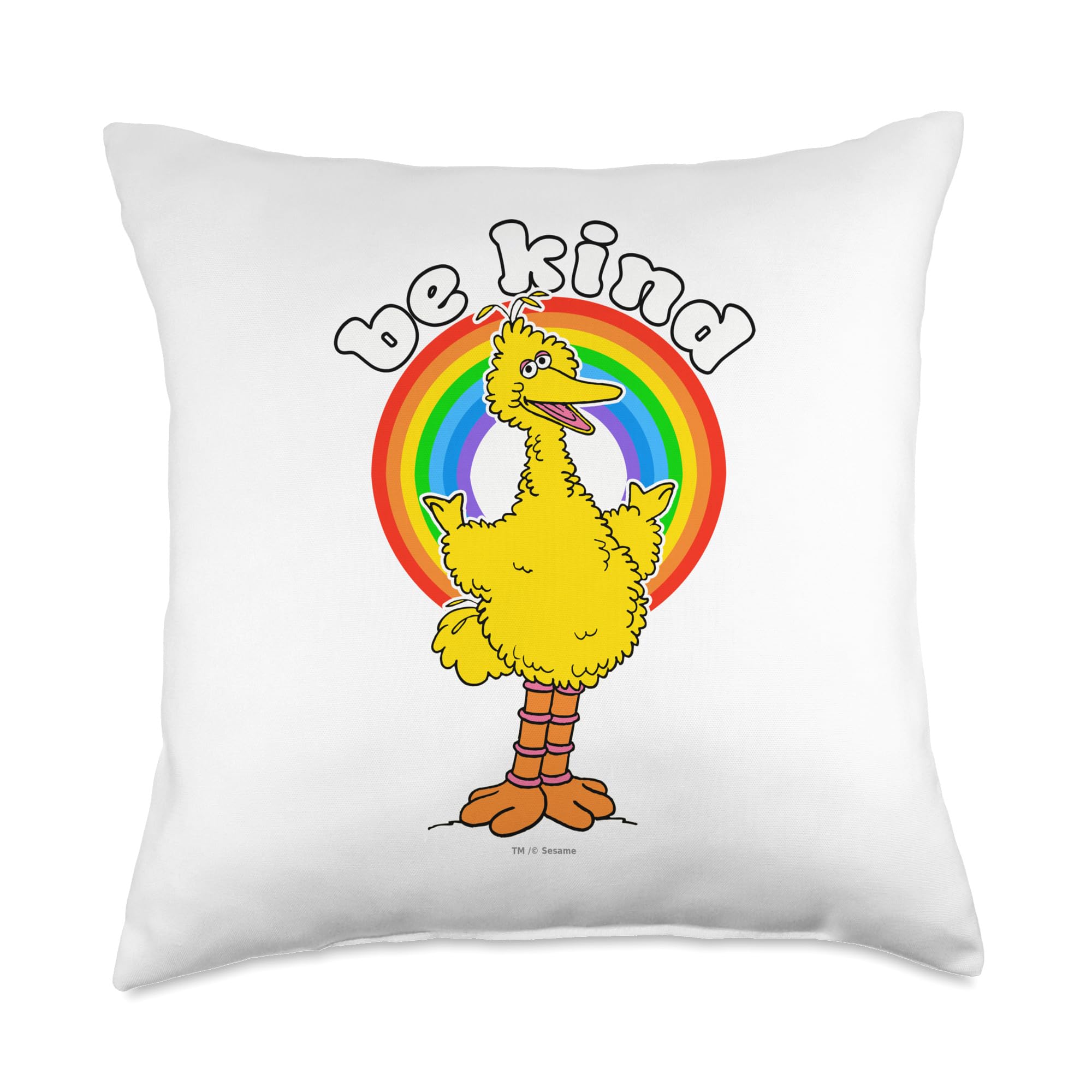 Coussin Sesame Street Big Bird Be Kind, idee cadeau originale pour fan de pop culture