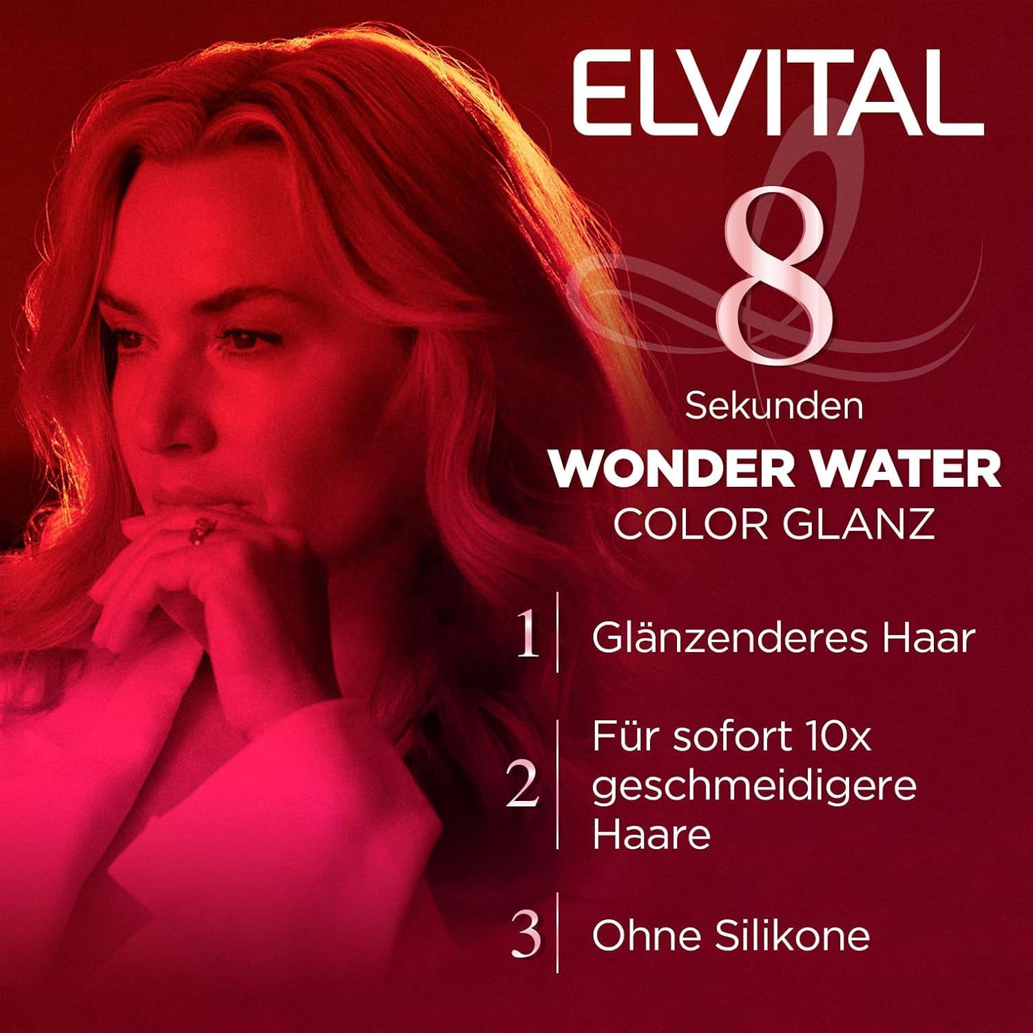 2 szt. L'ORÉAL - ELVITAL Color Glanz 8 sekund Wonder Water Lamellar płyn do włosów 2 x 200 ml