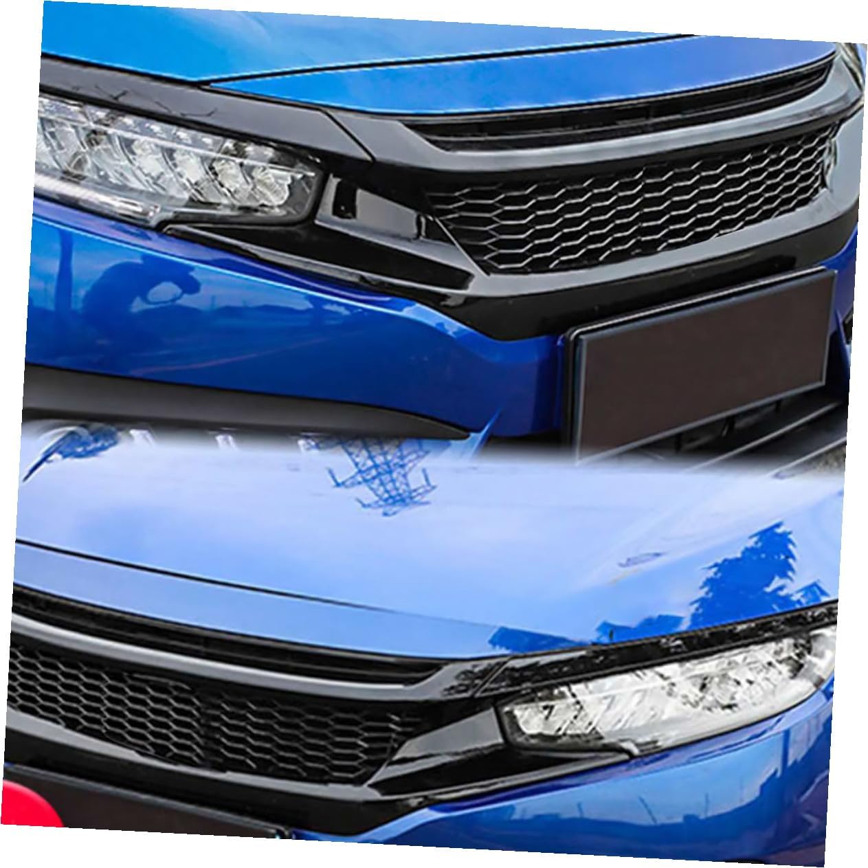 Universal Car Grille Mesh Honeycomb Pattern 40cm X 120cm Abs Plastic Vent Bumper Grille for Front Hood Air Intake Auto Body Trim Replacement