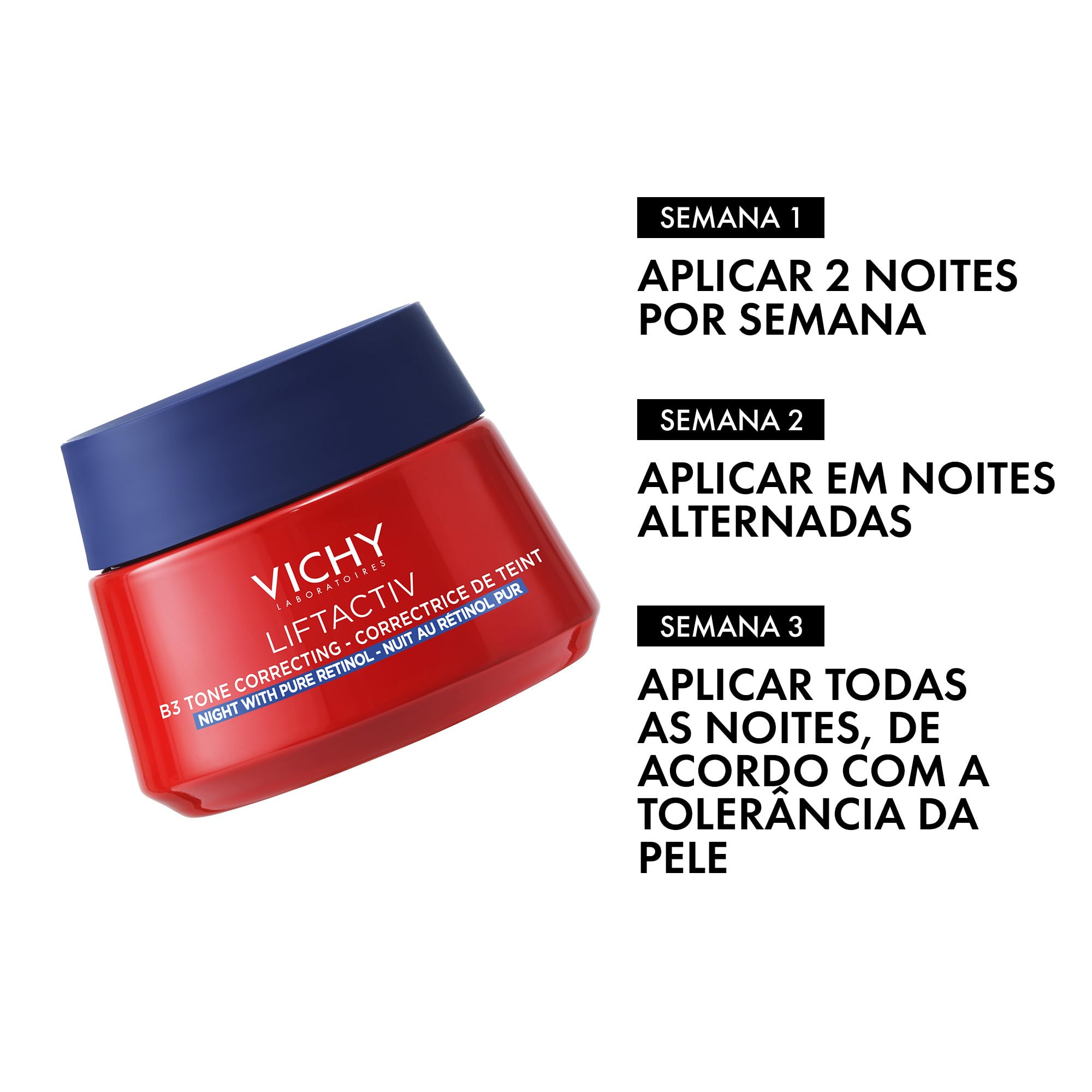 Vichy Crema de Noche Antimanchas con Retinol, Tratamiento Antiedad, Acción Regenerativa, Reduce Arrugas y Corrige la Intensidad de las Manchas, Liftactiv B3, 50 ml
