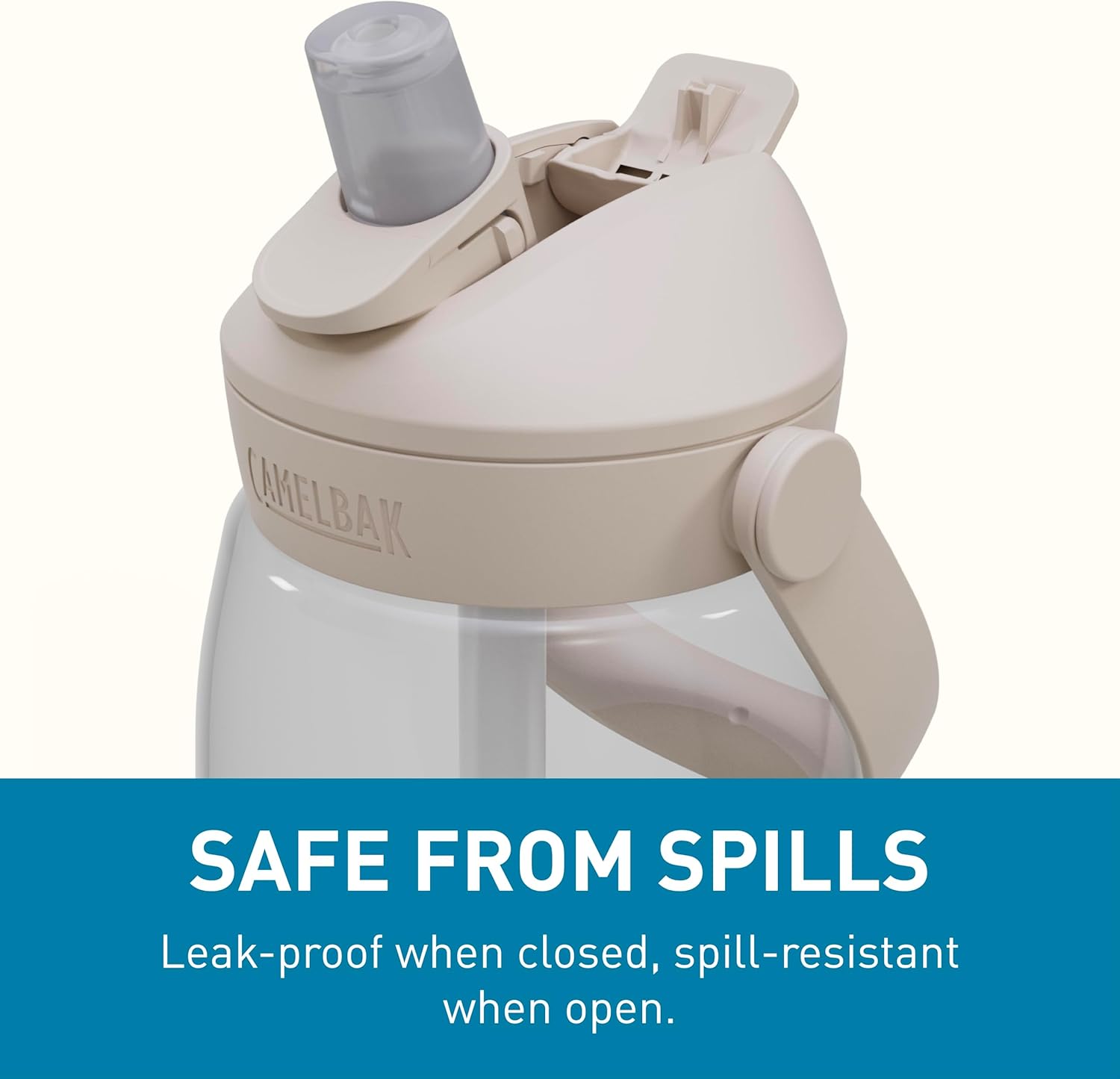 CamelBak Thrive Flip Straw Tritan Renew Water Bottle Clear, 32oz - Image 6