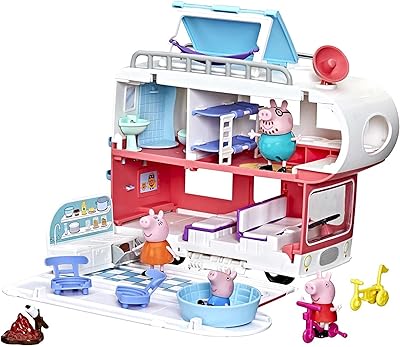 Peppa Pig Peppaâ€™s Adventures Peppaâ€™s Family Motorhome Preschool Toy, Vehicle to RV Playset, Plays Sounds and Music, Ages 3 and up