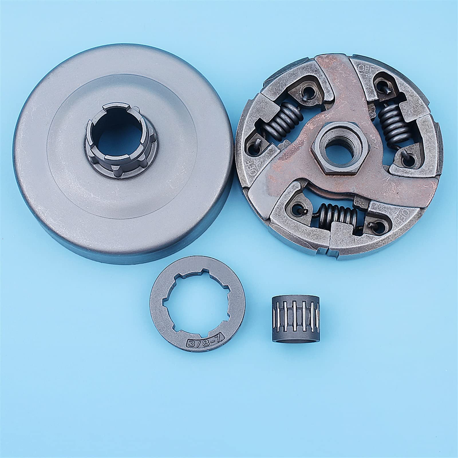 Kit de cojinete de tambor de embrague de piñón de llanta 3/8 apto for Husqvarna 394 395 394XP 395XP 185 285 repuestos de motosierra