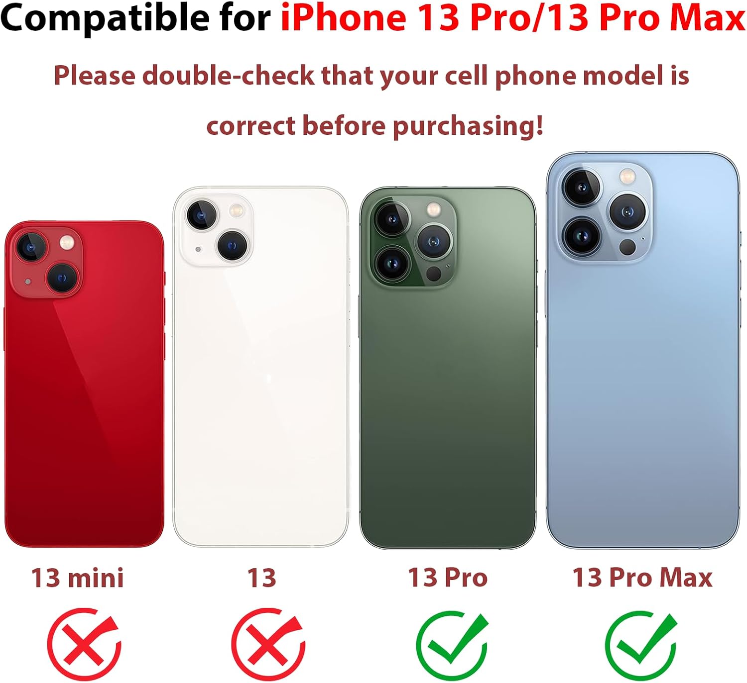 3 Pcs 13 Pro Max Camera Lens for iPhone 13 Pro Max,13 Pro Max Back Rear Lens Glass Replacement Reparing Toolkit with Pre-Installed Adhesive image 3