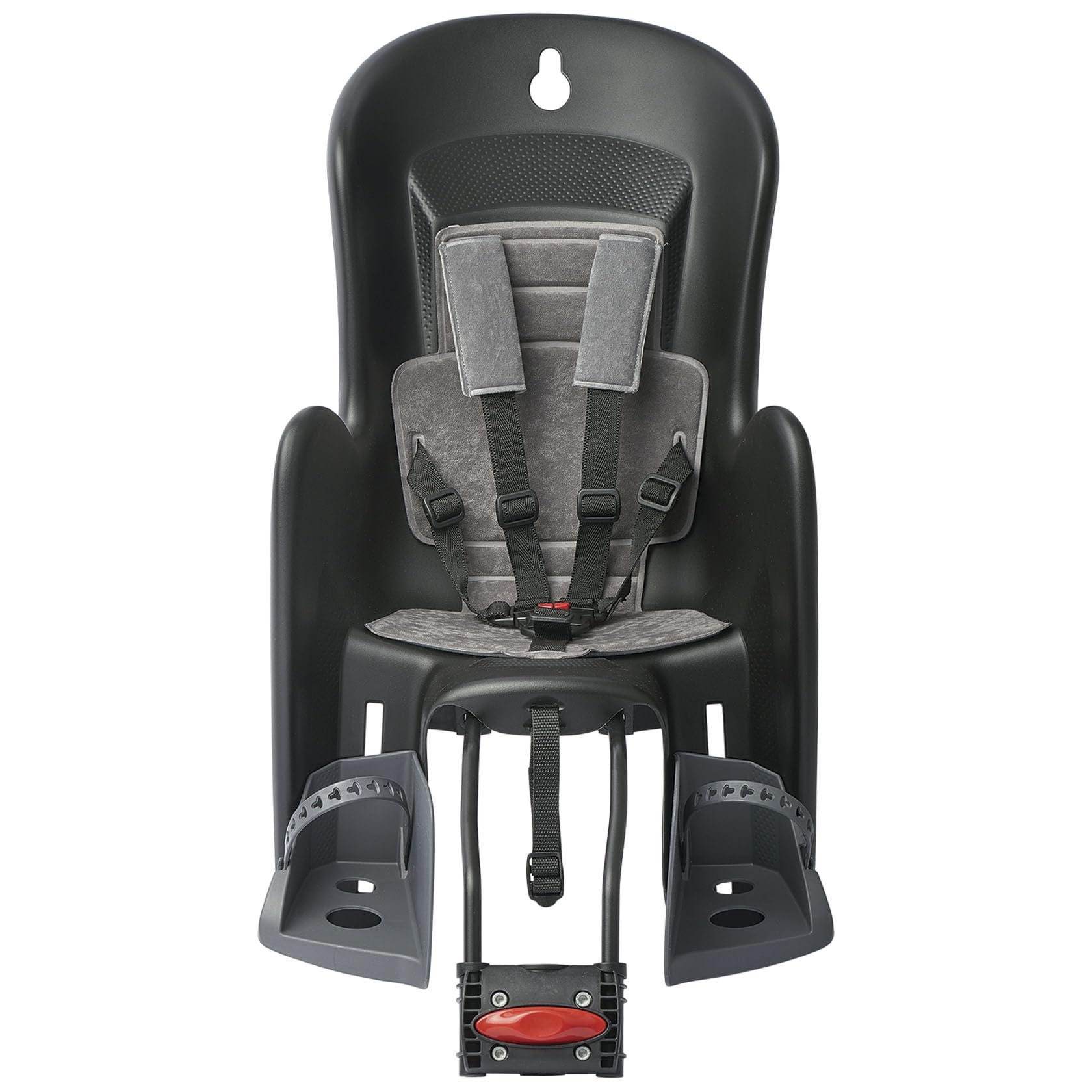 Polisport 8632000005 Bilby Maxi FF – Siège Vélo Enfant Arrière sur Cadre 9 Mois–6 Ans, Jusqu’à 22 Kg, Siège Bébé Vélo Sécurisé Et Confortable, Siège Enfant Vélo, Noir/Gris Foncé