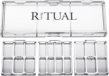 Empty Makeup Palette | 20 Wells | Modular Interchangeable Depotting System | Ritual Pro Palette 3 | Sample Bundle, Lipstick, Creams, Alcohol based makeup and paint, watercolor, Gouache, Acrylic paint