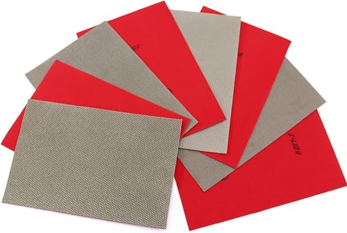 Z-Lion Hojas de papel abrasivo galvanizado de diamante papel de lija de diamante para moler piedra vidrio cerámica diamante herramienta (4 unidslote)