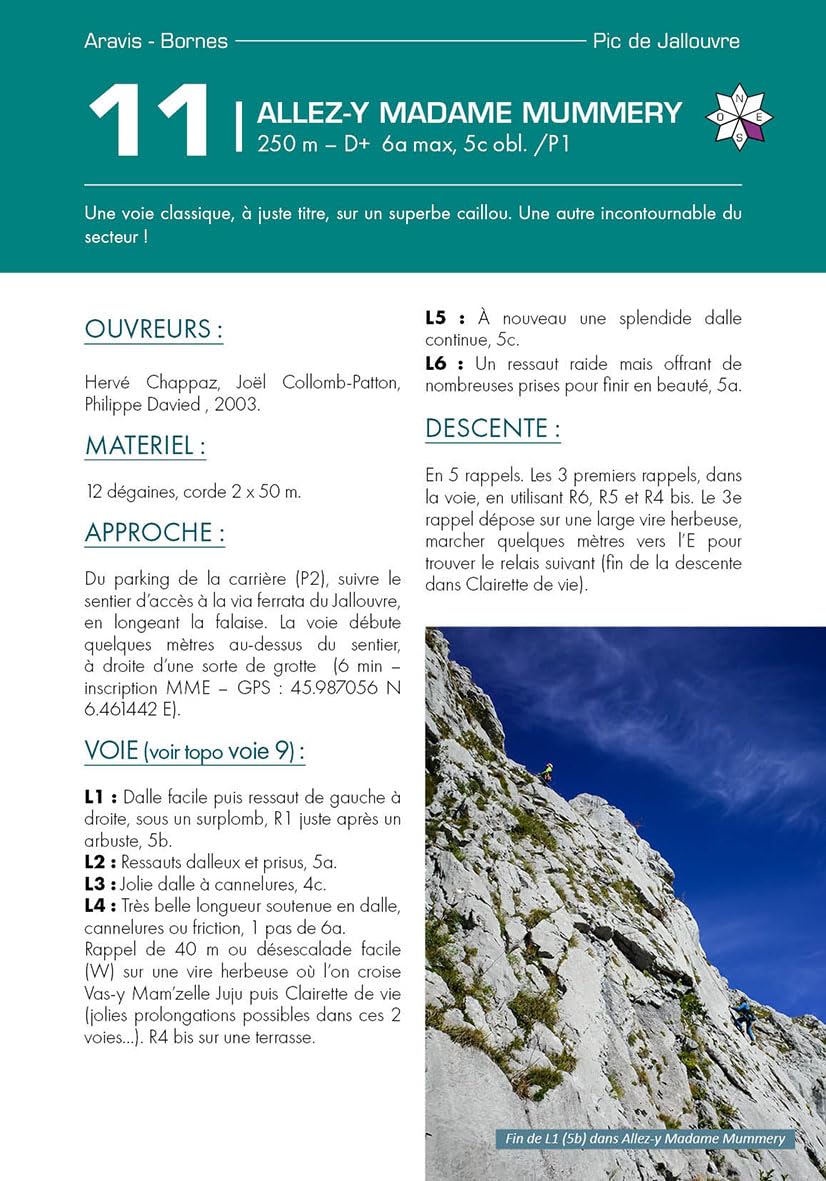 100 grandes voies plaisir autour de Chamonix - Bornes - Aravis - Aiguilles Rouges - Mont-Blanc
