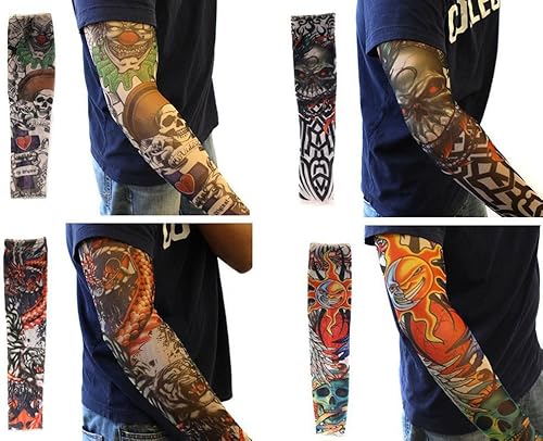 Miniatura 2 de ashopz Bundle Pack Fake tatuaje temporal mangas Arte Brazo Medias talla única