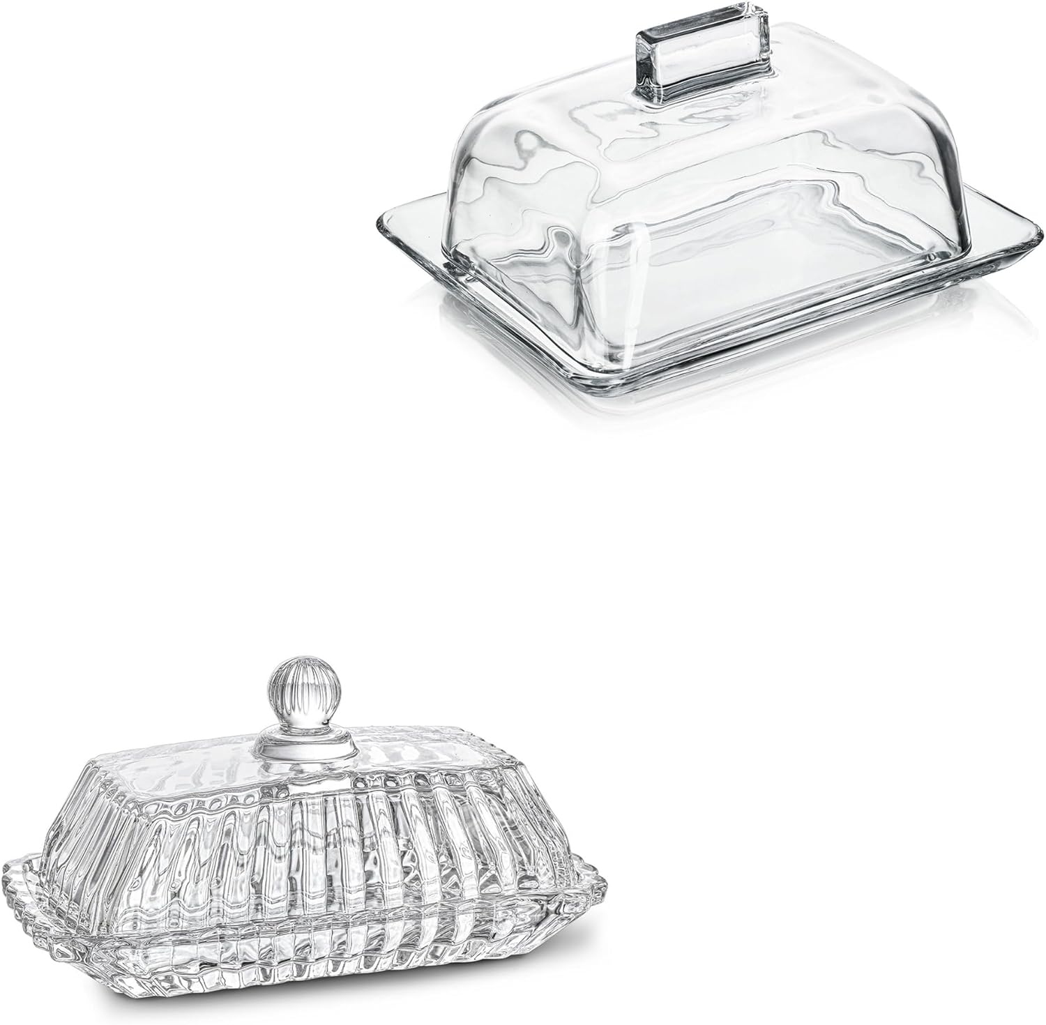 Clear Glass Butter Dish
