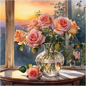 SJUTOUCI Angel Diamond Art Painting Kit For Adults - 5D Full Drill DIY Gem Craft, 12x12 Inch Home Decor Gift