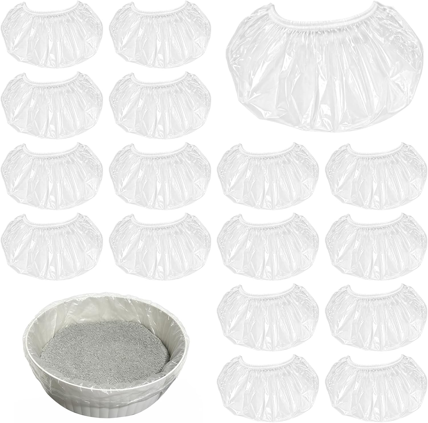 100 Pcs Litter Box Liners Compatible with Lifewit Hooded Litter Box Cat | Thick Premium PE Material, No Litter Box Included, Strong Tear & Scratch Resistance, Block Cat Litter Odor Well